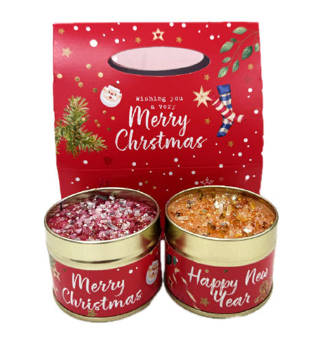Merry Christmas & Happy New Year Candle Giftset