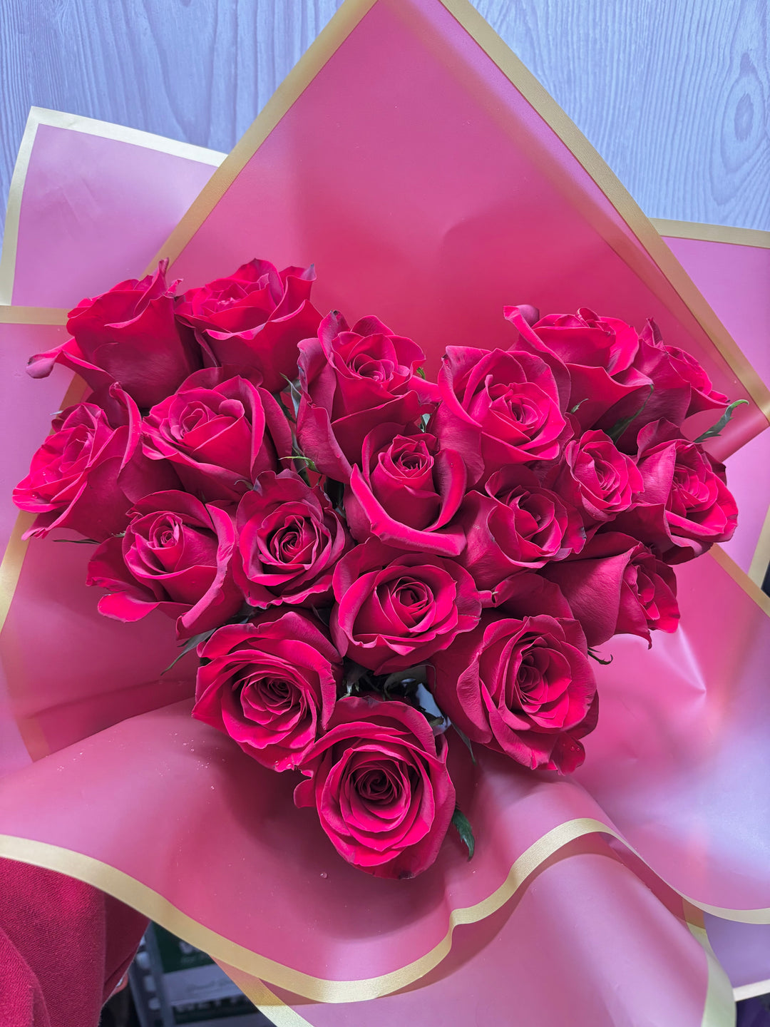Red Rose Heart Bouquet