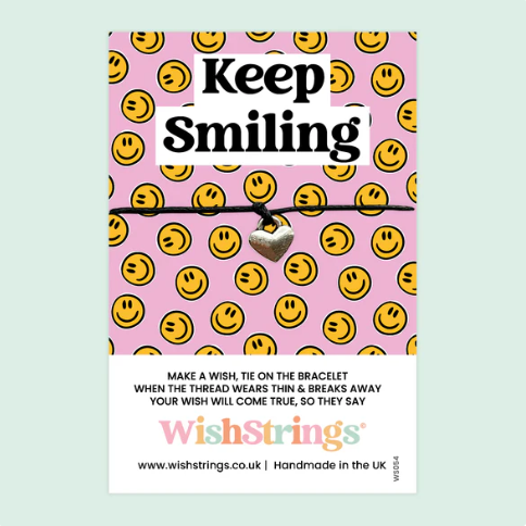 'Keep Smiling' Wish String Bracelet