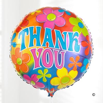 Thank You Balloon - Abi's Arrangements Ltd