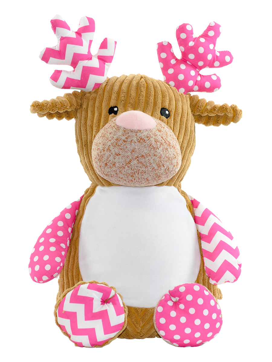 Cupcake the Pink Reindeer - Abi's Arrangements Ltd