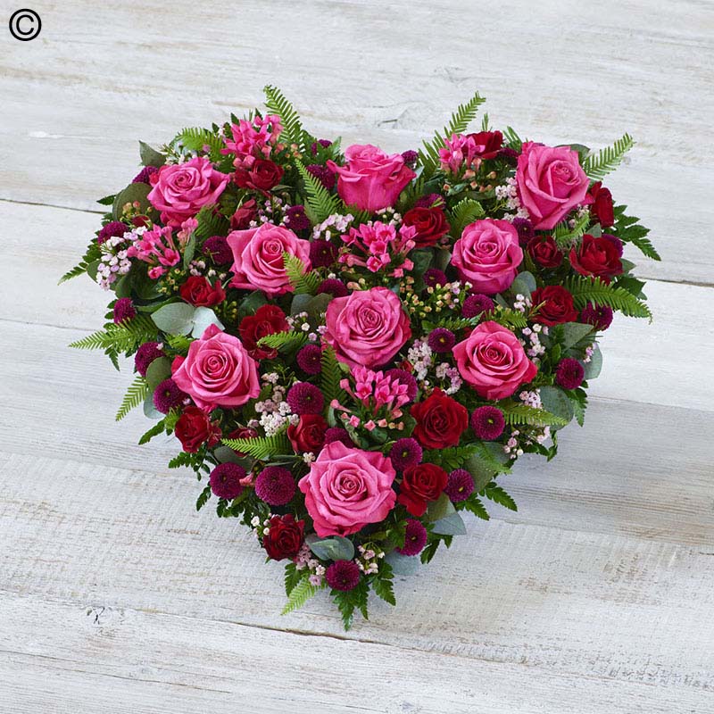 Pink Rose Heart