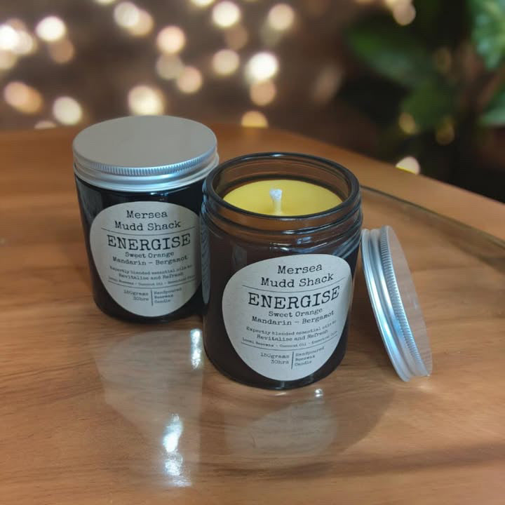 'Energise' Aromatherapy Beeswax Candle