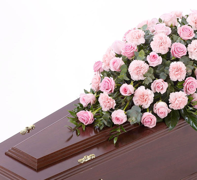 Rose and Carnation Casket Spray