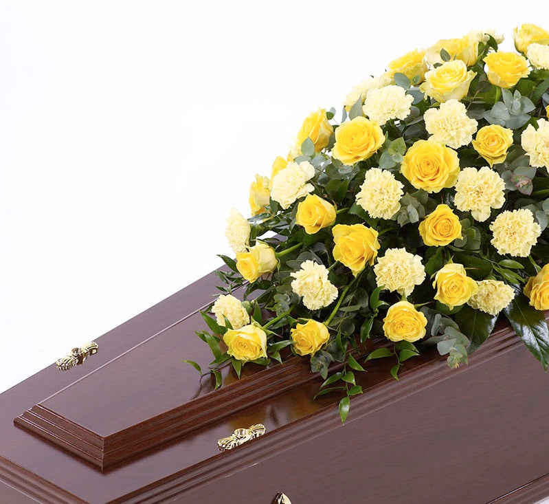 Rose and Carnation Casket Spray