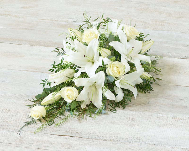 White Lily and Rose Spray