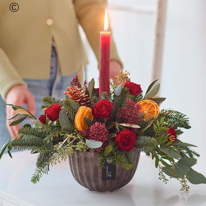 Festive Candle Arrangement
