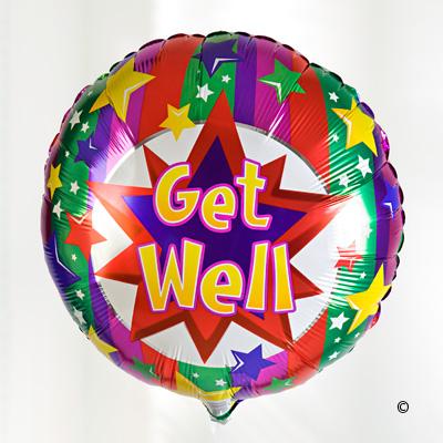 Get Well Soon Balloon - Abi's Arrangements Ltd