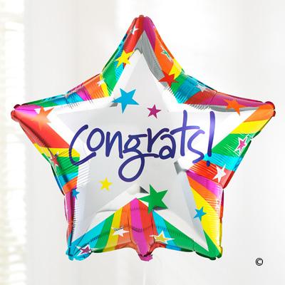 Congratulations Balloon - Abi's Arrangements Ltd