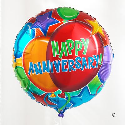 Happy Anniversary Balloon - Abi's Arrangements Ltd