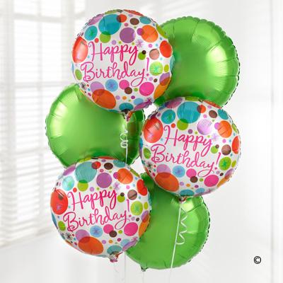 Happy Birthday Balloon Bouquet - Abi's Arrangements Ltd