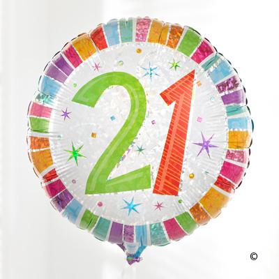 21st Birthday Balloon - Abi's Arrangements Ltd