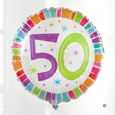 50th Birthday Balloon - Abi's Arrangements Ltd