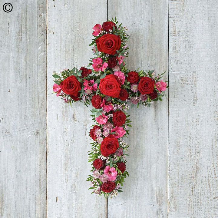 Red and Pink Cross